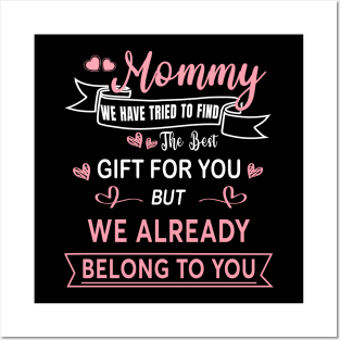 Mothers Day Shirt for Mom from Daughter Son Best Mom T-Shirt Posters and Art